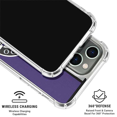 MLB Colorado Rockies Split iPhone 16 Pro Clear Case